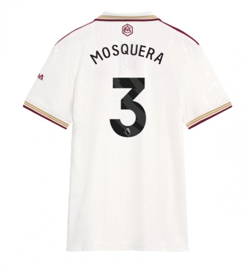 Arsenal Cristhian Mosquera #3 Tredjedrakt Dame 2025-26 Korte ermer Arsenal Cristhian Mosquera #3 Tredjedrakt Dame 2025-26 Korte ermer